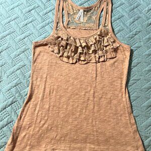 Color Story - Ruffle LaceTank Top